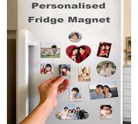 Personalised Fridge Magnet - Custom Magnetic Photo Fridge Frame for Fridge/Locker, Office & Home Decoration - Unique Anniversary Day Gifts (Pack of 1)