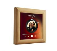 Personalised Fridge Magnets,Custom Wooden Music Fridge Magnet That Can Play Songs, Customised Wedding Anniversary Birthday Gifts for Couples Women Men Mom Grandma Nana