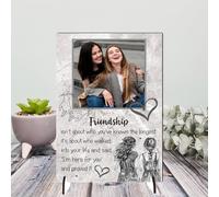 Personalised Friendship Plaque - Celebrate Your Unique Bond with a Gift for Your Best Friend | "Friendship Isn't About Who You've Known the Longest" (Grey Marble, Mdf Wood A4 30cm x 21cm)