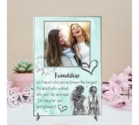 Personalised Friendship Plaque - Celebrate Your Unique Bond with a Gift for Your Best Friend | "Friendship Isn't About Who You've Known the Longest" (Mint, Acrylic A5 21cm x 15cm)