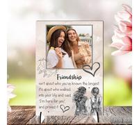 Personalised Friendship Plaque - Celebrate Your Unique Bond with a Gift for Your Best Friend | "Friendship Isn't About Who You've Known the Longest" (Beige, Mdf Wood A4 30cm x 21cm)