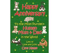 Personalised from The Cat Anniversary Card (Purrfect Mum and Dad)