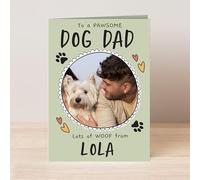 Personalised From The Dog Photo Upload Greetings Card for Birthday, Christmas, Mother's Day, Father's Day, Thank you