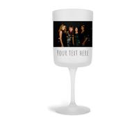 Personalised Frosted Photo Wine Glass Goblet