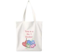 Personalised Full Colour No. 1 Hooker Crochet Bag Tote 37cm x 41cm Reusable