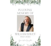 Personalised Funeral Memorial Board A2 - In Loving Memory Photo Display - Celebration of Life - Eucalyptus Floral Design - Foam Board Sign UK Made FD45