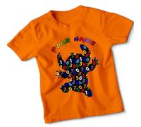 Personalised Funny Math Fashion Learning Number Day Maths Day Mathematical Tee Kids Boys Girls Teen Tee Top T-Shirt #ND 5-6 Years Orange