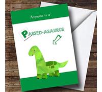 Personalised Funny Passed Dinosaur Passed Driving Test Card | Driving Test Card | Passed Driving Test Card