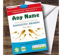 Personalised Funny Smooth No Bits Vasectomy Get Well Soon Card - Personalised Get Well Soon Card, Sorry You're Poorly, Sick, Ill, Sending Love Card