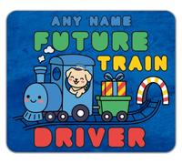 Personalised Future Train Driver Railways Mouse Mat Pad 24cm x 19cm