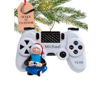 Personalised Gamer Ornament 2025 - Fast & Free 24h Customisation - Video Game Christmas Ornaments for Tree - Custom Wrapped Gifts for Gamers - Gaming Gift Keepsake for Teenage Girls, Boys