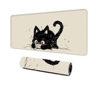 Personalised Gaming Mouse Mat Large 800x300mm Custom Image or Cute Animal Pattern Waterproof Extended Mouse Pad with Non Slip Rubber Base and Stitched Edges for Gamers