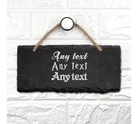 Personalised Garden Signs Engraved Slate Garden Sign and Plaques House Plaque Welcome Sign Door Hanging Wall Sign Yard Signs Home Decor Signs for Outside Gifts of Christmas(Design 2)