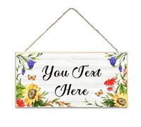 Personalised Garden Signs Garden Decor Wooden Garden Signs Plaques for Outside Welcome Sign Gifts Yard Signs Hanging Wall Plaque Garden Rules Door Sign Home Decor(Design 3)