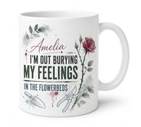 Personalised Gardening Mug Dark Humour Gift For Garden Lovers 11oz