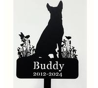 Personalised German Shepherd Memorial Stake German Shepherd Metal Grave Marker Dog Cemetery Marker Loss of Dog Gift Remembrance Plaque Loyal Dog Breed Plaque Pet Tribute Marker