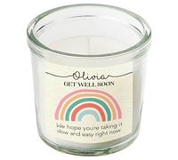 Personalised Get Well Soon Gift Scented Candle in A Jar Custom Message Thinking of You Gifts Friends for Her Candles Ladies Girls Present Keepsake (Small)