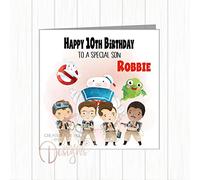 Personalised Ghostbusters Birthday Card Age & Name Son Grandson Nephew Cousin Daughter