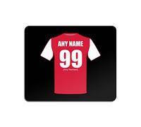 Personalised Gift - Arsenal Mouse Mat (Football Club Design Theme, Colour Options) - Any Name/Message on Your Unique Pad MouseMat MousePad - The Gunners