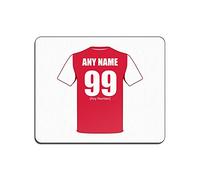 Personalised Gift - Arsenal Mouse Mat (Football Club Design Theme, Colour Options) - Any Name/Message on Your Unique Pad MouseMat MousePad - The Gunners