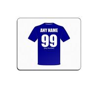 Personalised Gift - Birmingham City Mouse Mat (Football Club Design Theme, Colour Options) - Any Name/Message on Your Unique Pad MouseMat MousePad - The Blues