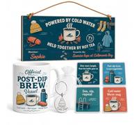Personalised Gift Box Set Wild Swimming Post Dip Swimmers Brew Mug & Plaque
