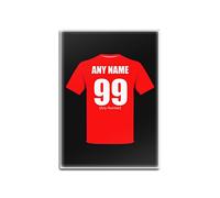 Personalised Gift - Bristol City Glass Fridge Magnet (Football Club Design Theme, Colour Options) - Any Name/Message on Your Unique - The Robins