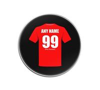 Personalised Gift - Bristol City Round Glass Coaster (Football Club Design Theme, Colour Options) - Any Name/Message on Your Unique Mat Pad - The Robins