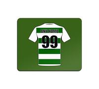 Personalised Gift - Celtic Mouse Mat (Football Club Design Theme, Colour Options) - Any Name/Message on Your Unique Pad MouseMat MousePad - The Bhoys Hoops Celts