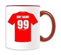 Personalised Gift - Charlton Mug (Football Design Theme, Colour Options) - Any Name/Message on Your Unique Mug - The Addicks Red Robins Valiants Army Athletic Club