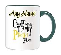 Personalised Gift - Completely Totally Proud of You Mug (Occasion Design Colour) Name Message Unique Funny Novelty Congratulations Cheering Best Wish Good Luck New Job Better Awesome Super Amazing