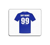 Personalised Gift - Everton Mouse Mat (Football Club Design Theme, Colour Options) - Any Name/Message on Your Unique Pad MouseMat MousePad - The Toffees Blues School of Science Peoples Club