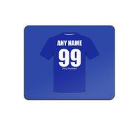 Personalised Gift - Everton Mouse Mat (Football Club Design Theme, Colour Options) - Any Name/Message on Your Unique Pad MouseMat MousePad - The Toffees Blues School of Science Peoples Club