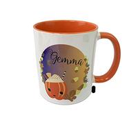 Personalised Gift, Halloween Spooky Pumpkin Orange Ceramic Mug