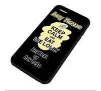 Personalised Gift - Keep Calm Eat Ice Lolly Phone 6 6s Plus + Case (Food Design) Any Name Message Unique TPU Cover - Carry Poster Party Diet Snack Cake Chocolate Fish Chips Fruit Pizza