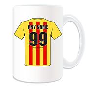 Personalised Gift - Large Thistle Mug (Football Design Theme, White) - Any Name/Message on Your Unique Mug - The Jags Harry Wraggs Maryhill Magyars Partick Club