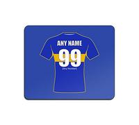 Personalised Gift - Leeds Rhinos Mouse Mat (Rugby League Design Theme, Colour Options) - Any Name/Message on Your Unique Pad MouseMat MousePad - The Loiners