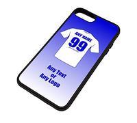 Personalised Gift - Leeds United iPhone 7/8 Case (Black, Football Club Design Theme) - Any Name/Message on Your Unique - Apple TPU - The Whites Peacocks