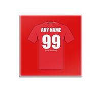 Personalised Gift - Leyton Orient Square Gloss Hardboard Coaster (Football Club Design Theme, Colour Options) - Any Name/Message on Your Unique Mat Pad - The Orient Os