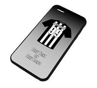 Personalised Gift - Newcastle iPhone 6 / 6s Plus Case (Black, Football Club Design Theme) - Any Name/Message on Your Unique - Apple 6+ 6s+ 6Plus 6sPlus TPU Magpies Toon Geordies