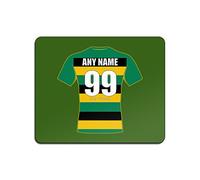 Personalised Gift - Northampton Saints Mouse Mat (Rugby Union Design Theme, Colour Options) - Any Name/Message on Your Unique Pad MouseMat MousePad - Jimmies