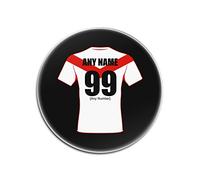 Personalised Gift - Saint Helens Round Gloss Hardboard Coaster (Rugby League Design Theme, Colour Options) - Any Name/Message on Your Unique Mat Pad - St The Saints