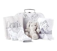 Personalised Gift Set - Newborn Girl Present, Premature Hamper Keepsake Box, Personalised New Baby Essentials for Tiny Preemie