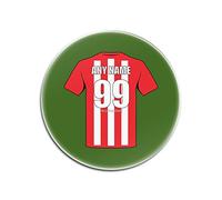 Personalised Gift - Southampton Glass Round Coasters (Football Club Design Theme, Colour Options) - Any Name/Message on Your Unique Mat Pad - The Saints