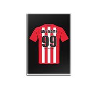 Personalised Gift - Sunderland Glass Fridge Magnet (Football Club Design Theme, Colour Options) - Any Name/Message on Your Unique - The Black Cats AFC