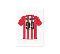 Personalised Gift - Sunderland Glass Fridge Magnet (Football Club Design Theme, Colour Options) - Any Name/Message on Your Unique - The Black Cats AFC