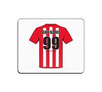 Personalised Gift - Sunderland Mouse Mat (Football Club Design Theme, Colour Options) - Any Name/Message on Your Unique Pad MouseMat MousePad - The Black Cats AFC