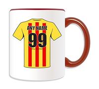 Personalised Gift - Thistle Mug (Football Design Theme, Colour Options) - Any Name/Message on Your Unique Mug - The Jags Harry Wraggs Maryhill Magyars Partick Club