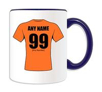 Personalised Gift - Tigers Mug (Rugby League Design Theme, Colour Options) - Any Name/Message on Your Unique Mug - The Fords Classy Cas Castleford Club Black Amber