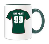 Personalised Gift - Tigers Mug (Rugby Union Design Theme, Colour Options) - Any Name/Message on Your Unique Mug - Leicester Club RFU